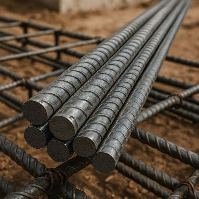 Tondino ferro zigrinato 2 m barra armatura cemento armato edilizia pezzi 5 *** misura Ø 12 mm, confezione 1