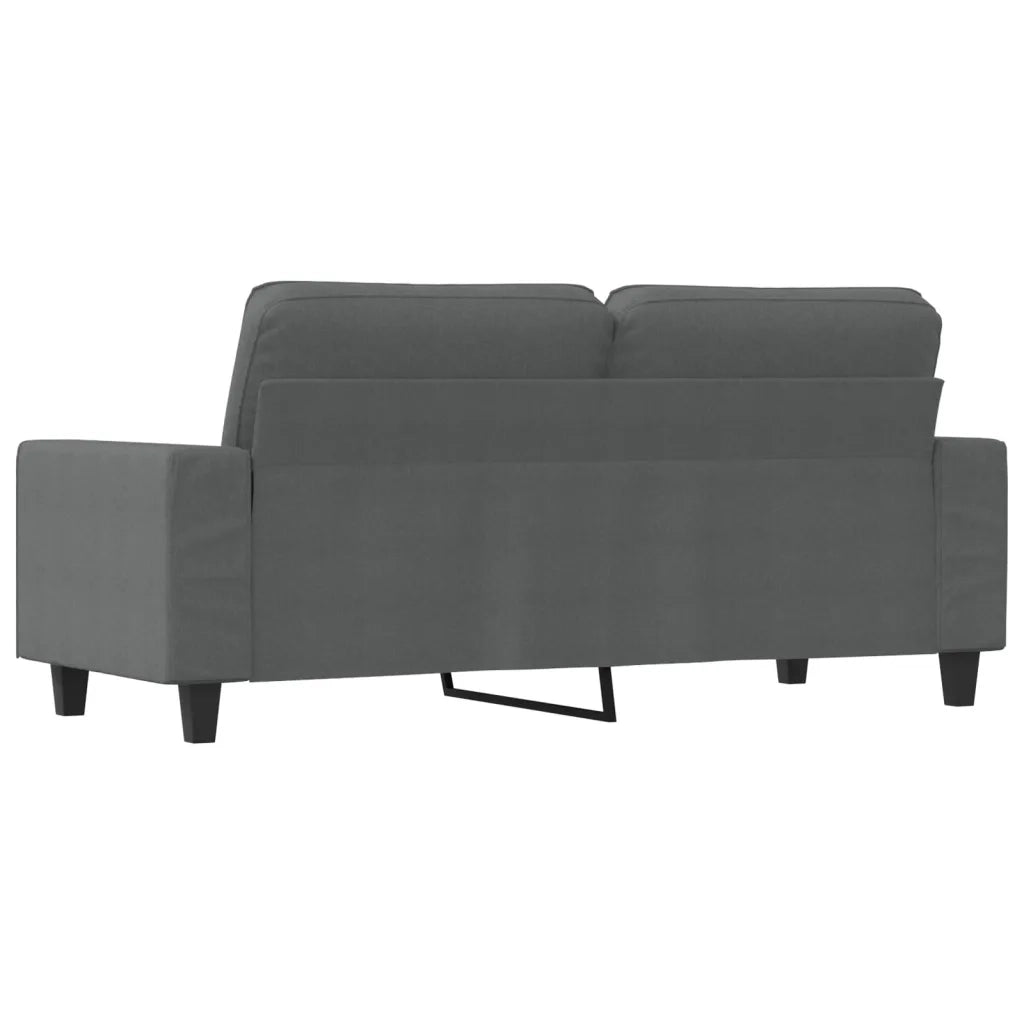 Divano a 2 Posti-Sofa 2 Posti Grigio Scuro 140 cm in Tessuto 522282