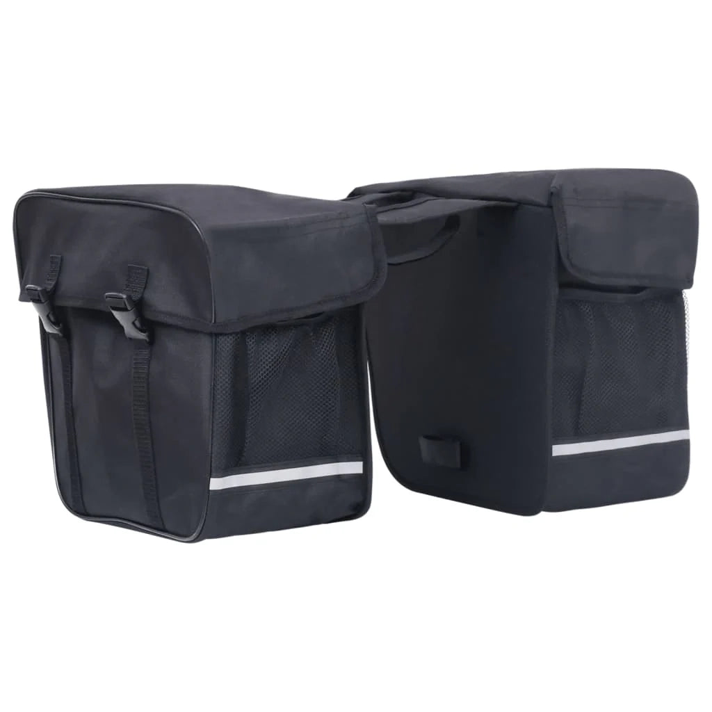 Borsa doppia per bicicletta impermeabile da 35 litri per portapacchi posteriore nera 02_0021167