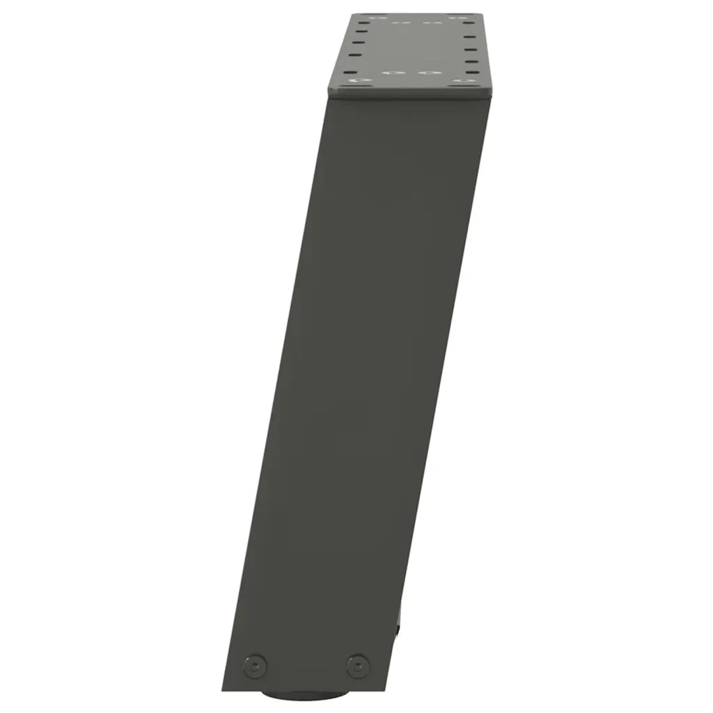 vidaXL Gambe per Tavolino da Caffè a Forma di U 2 pz Antracite 50x(30-31) cm Acciaio