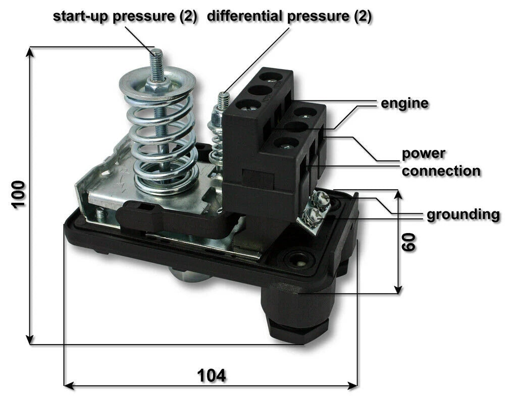 Pressostato SK-9 230V monofase per pompe e pozzi domestici 16_0000480