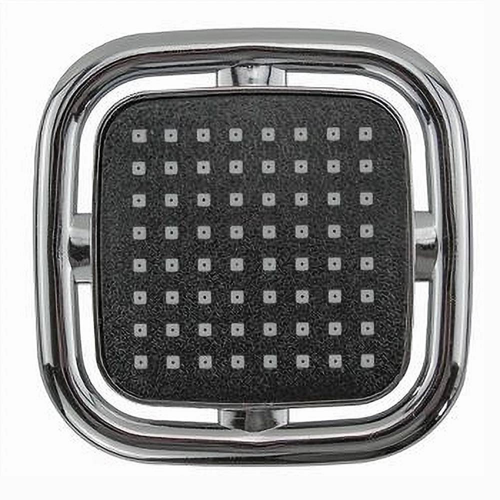 Trade Shop - Soffione Doccia Quadrato 11x11 Cm Ugelli Fori Bagno Miscelatore Accessori 69281 -