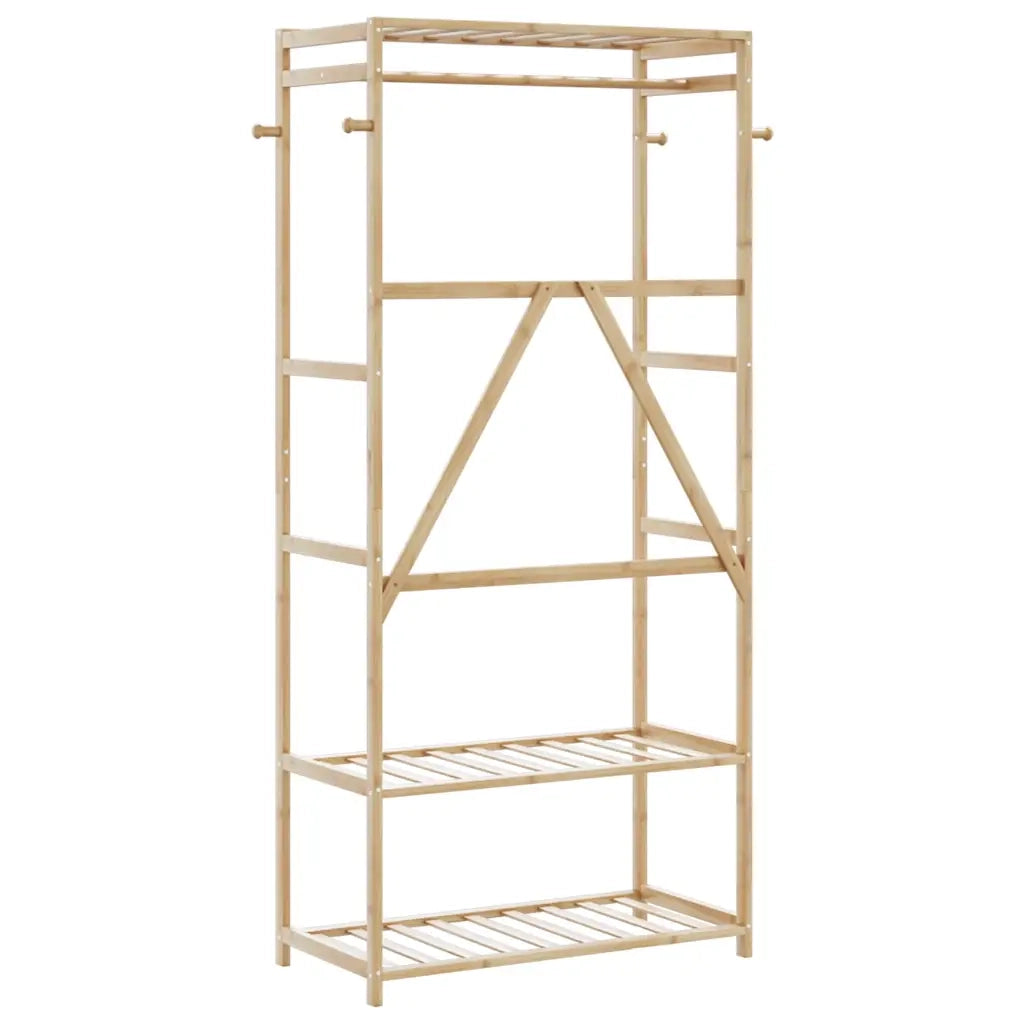 Appendiabiti con Ripiani 80x40x175 cm in Bamb¨´ CFW7175799