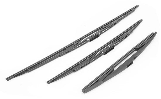 Set di lamelle per lavare il parabrezza 3 pezzi - Lamelle per il parabrezza posteriore - Adatto per C3 Mk1 2002-2008 - Nuovo di zecca - Materiale in gomma - Miglioramento della visibilità - Lamelle per lavare il parabrezza