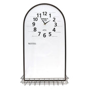 Orologio metallo con mensola e lavagna cm 38x71x2/14
