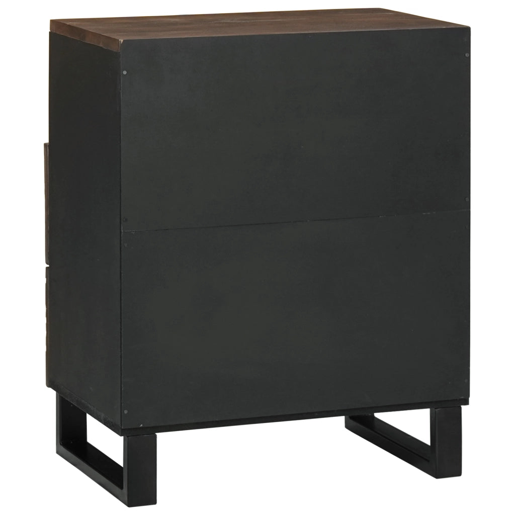 Mobile per Comodino 50x33x60 cm Legno Massello di Mango & Legno Ingegnerizzato