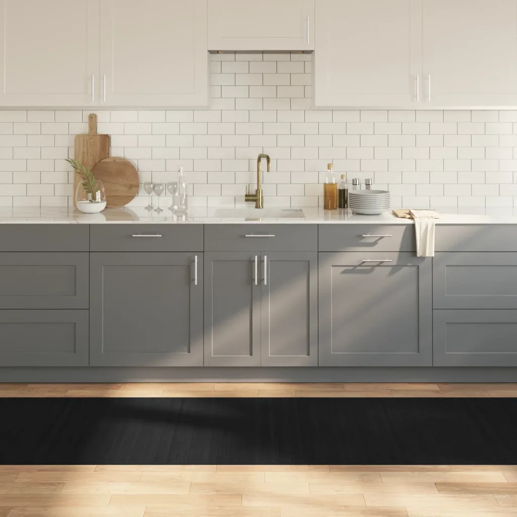 Tappeto Rettangolare Nero 80x400 cm in BambÃ¹