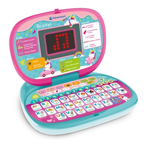 Clementoni clemmy dot unicorn computer portatile per bambini - 16455