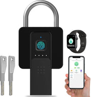 Fermoporta con rilevamento impronte digitali e Bluetooth, con copertura protettiva, per porta, garage, scuola