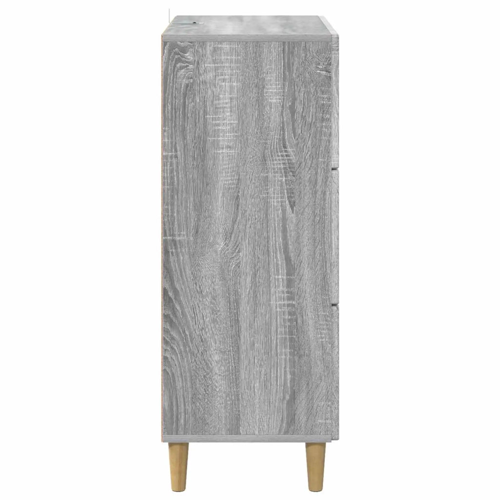 Mobile con Cassetti Grigio Sonoma 66 x 34,5 x 90 cm