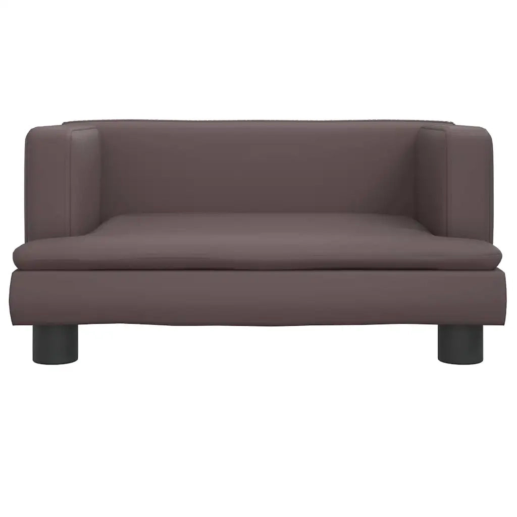 Divano | Divano da soggiorno | Sofa per Bambini Marrone 60x40x30 cm in Similpelle