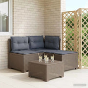 Divano da giardino 3 posti con cuscini in look rattan PP 8011919