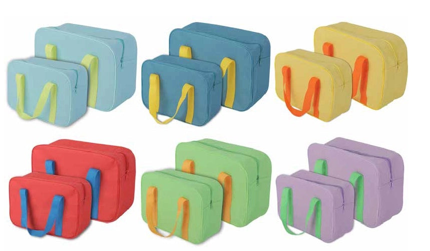Set 2 Pezzi Borse Frigo Termiche 24 + 6 Litri 6 Colori Disponibili