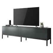 Espero, Mobile Porta tv Cassetti, 180x30x47h cm Nero Antracite