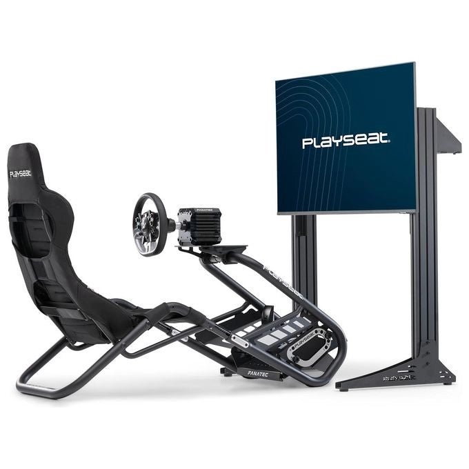 Playseat RAC.00264 Supporto TV da Pavimento Regolabile in Altezza e Distanza per Simulatore di Guida colore Nero