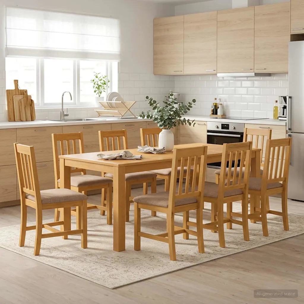 Tavolo da pranzo 200 x 100 x 75 cm Legno di Quercia Massello 3430419