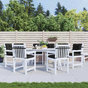 Set di Cuscini per Sedia Bassa 6 pcs Melange Nero