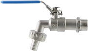 Fitting per valvola a sfere in acciaio inossidabile 1.4408 per acqua, olio, carburanti, aria compressa, giardino - esterno G 3-4 pollici - valvola a sfere con.