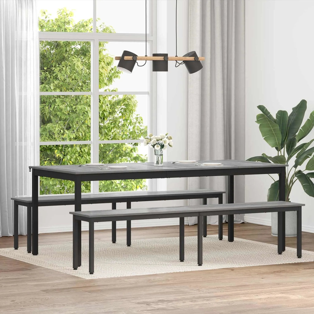 panchina Grigio Sonoma 200 x 35 x 45 cm Legno ingegnerizzato 892611