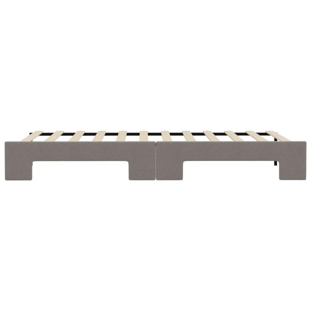 Divano Letto con Letto Estraibile Tortora 80x200 cm Tessuto 3197632