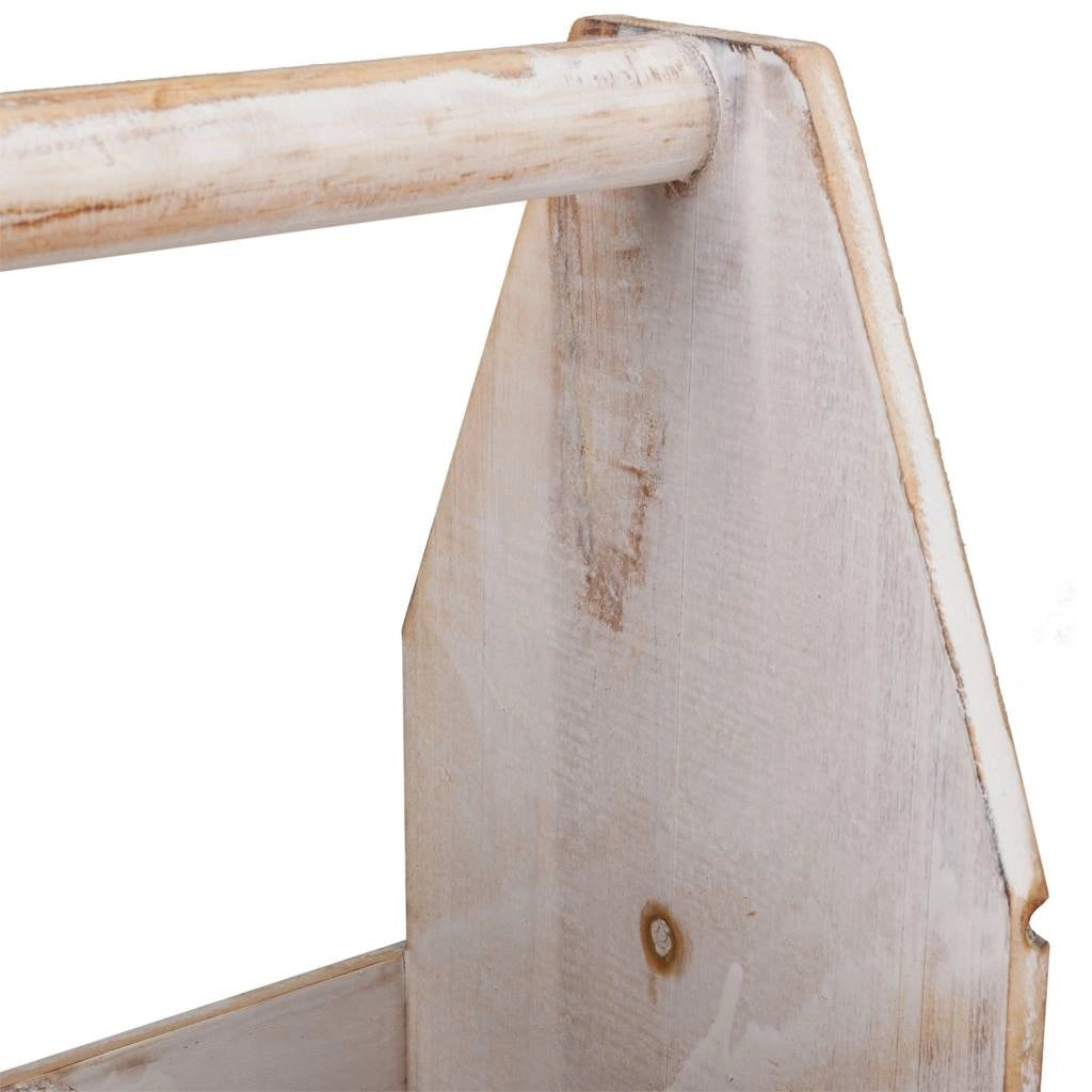 Portabottiglie in legno marrone 27x19x33h