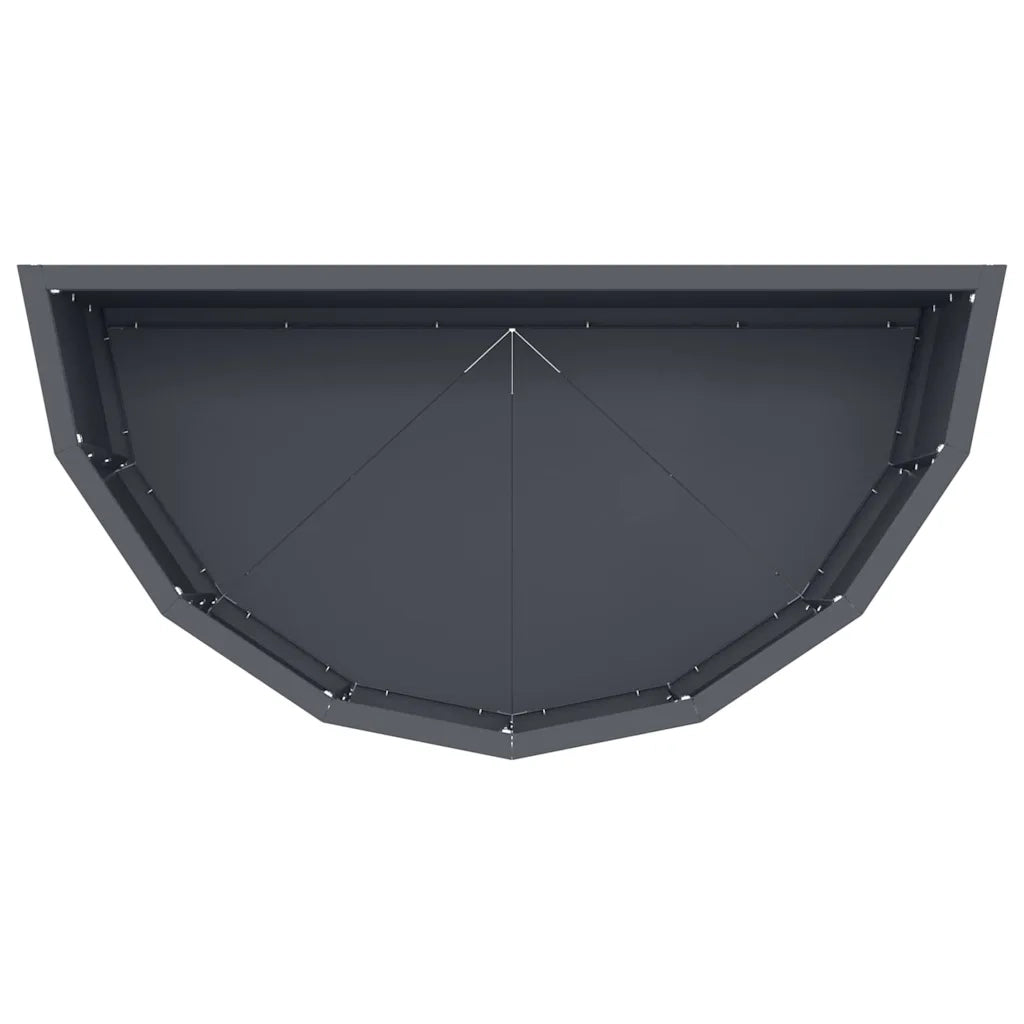 Fioriera Antracite 60 x 30 x 35 cm Acciaio 883698