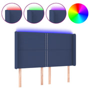 Testiera | Testata a LED Blu 147x16x118/128 cm in Tessuto