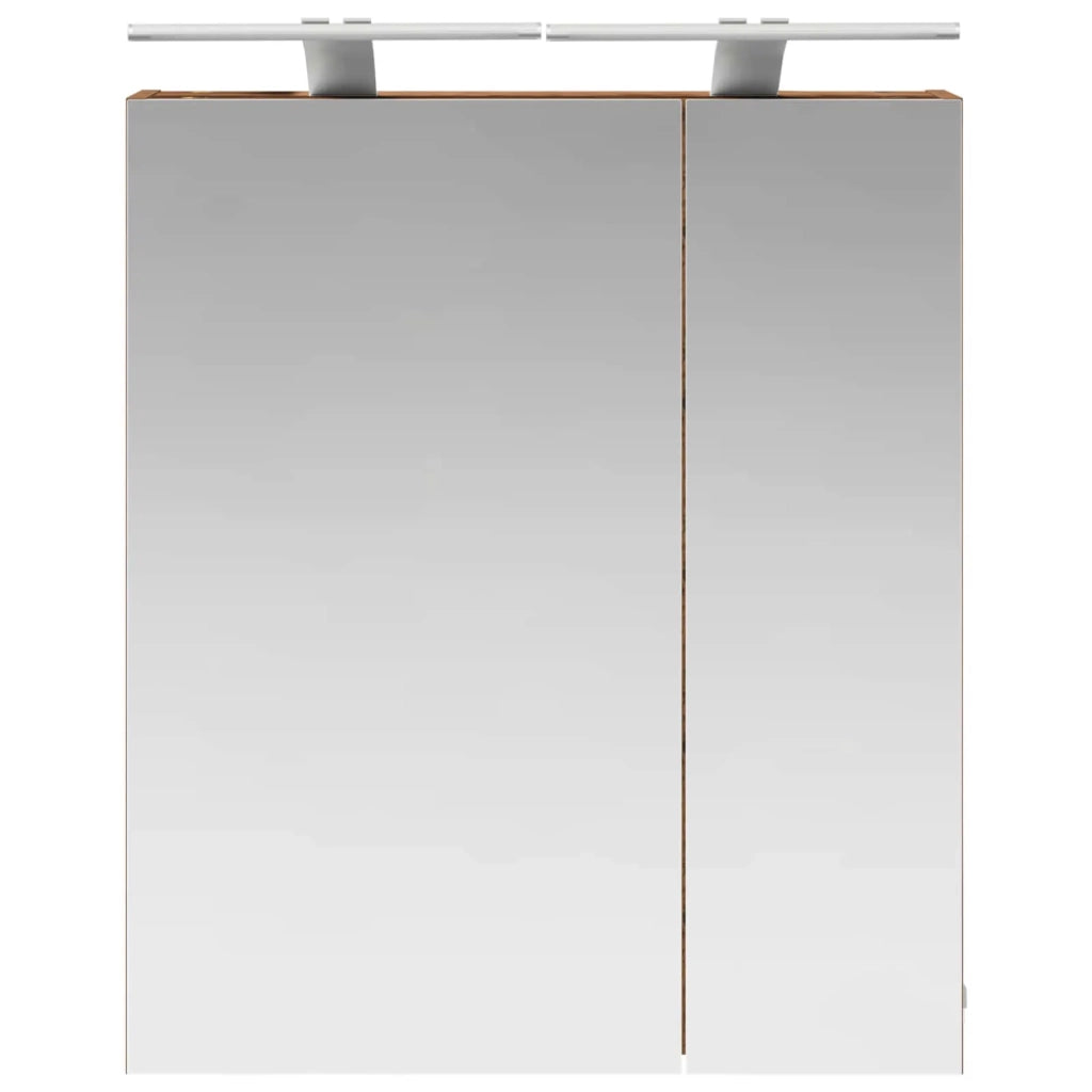 Mobiletto per specchio da bagno Legno vecchio 60 x 14,5 x 70 cm 889069
