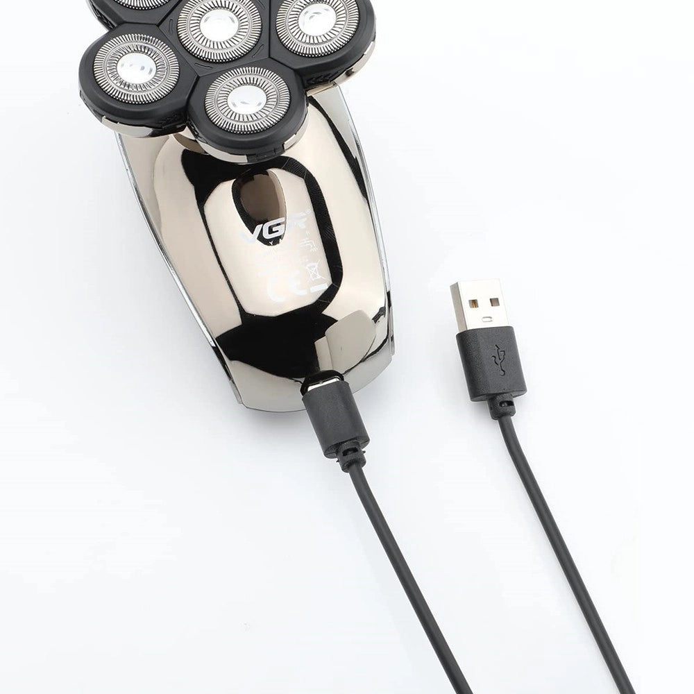 Trade Shop - Rasoio 5in1 Led Elettrico Cordless Usb Ricaricabile Ipx6 Impermeabile Vgr V-320 -