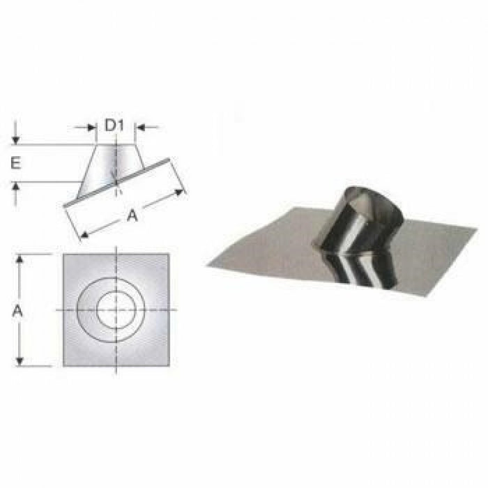 Faldale per tetti inclinati d.20 0 inox aisi316l