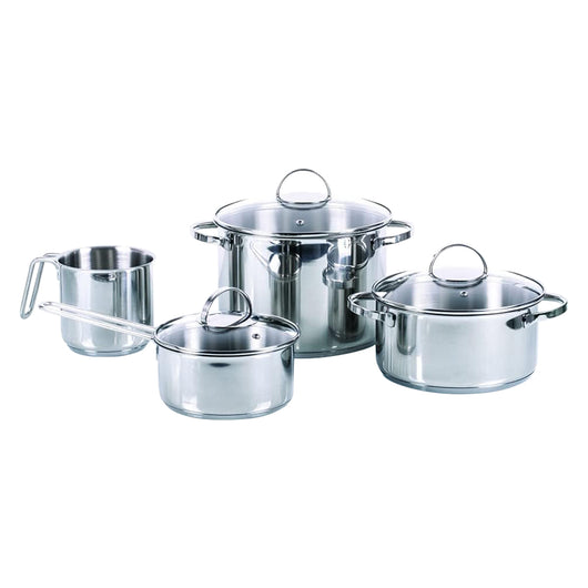 SET BATTERIA PENTOLE 'ALLEGRO INOX' DA 7 PEZZI 7 prodotti misti  - MONETA