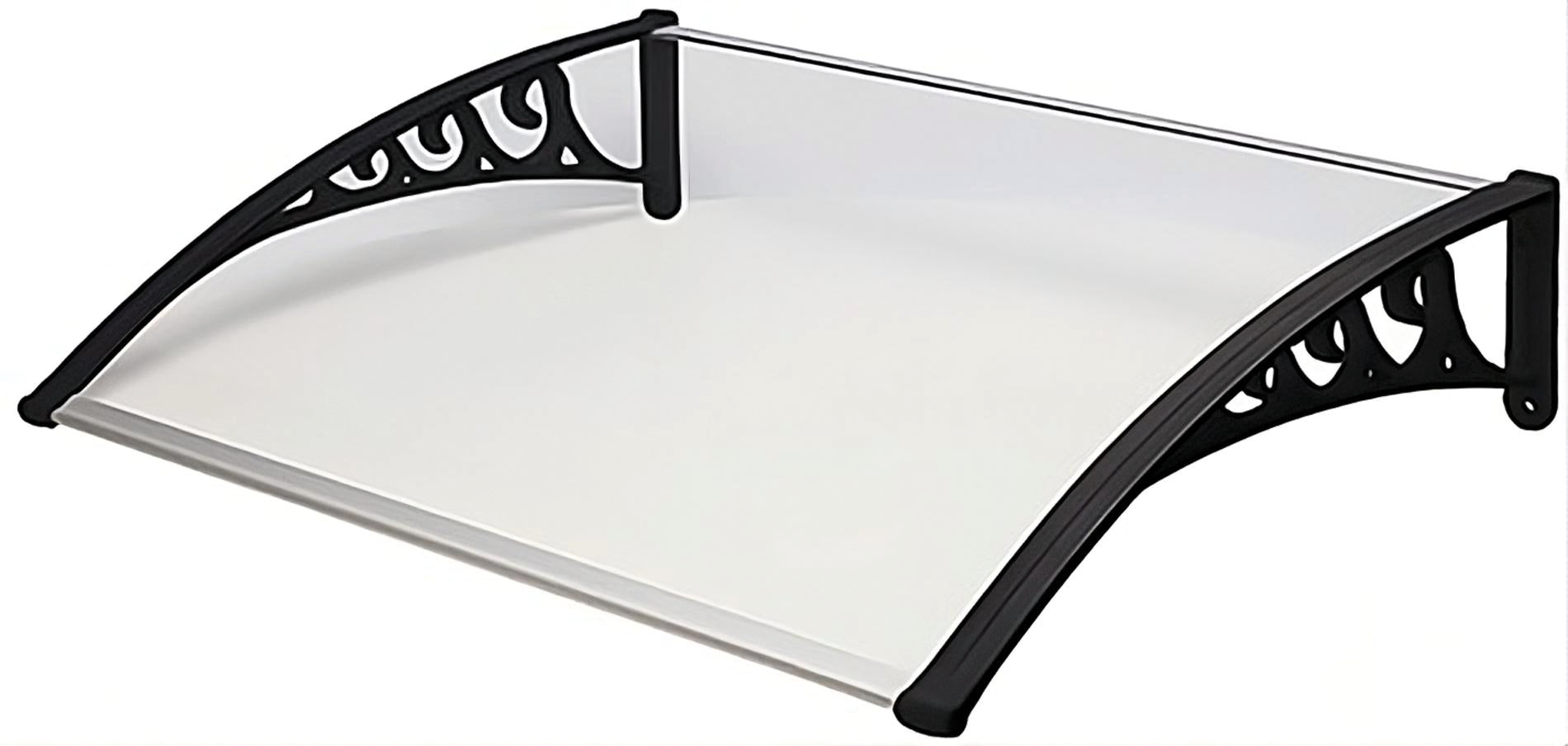 PENSILINA POLICARBONATO mod. Compatto trasparente cm.80x100