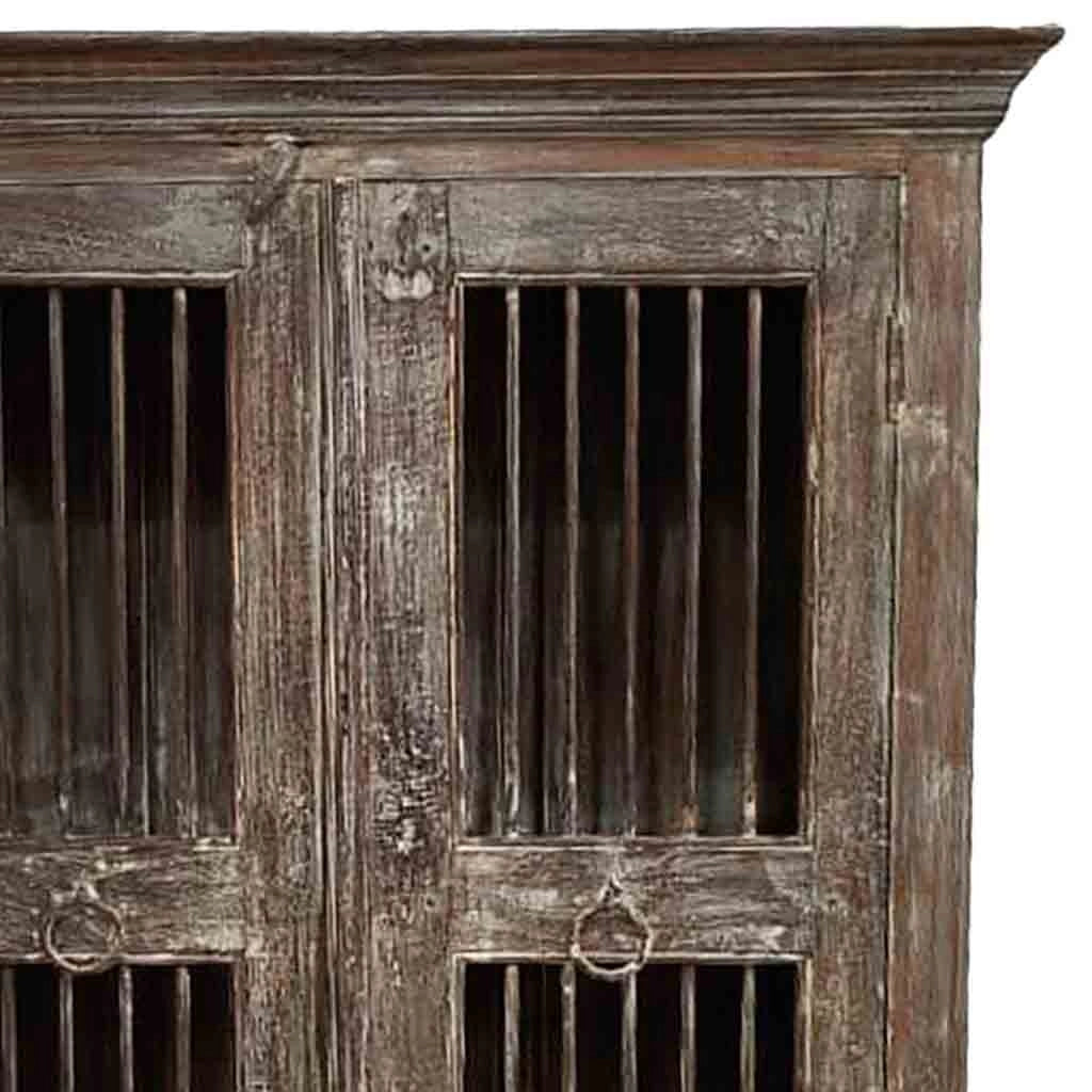 Credenza in legno artigianale 97x38x182h cm