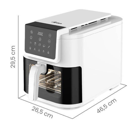 FRIGGITRICE ELETTRICA AD ARIA MULTIFUNZIONE BIANCA 'INFINITY' 8 LT - 1700 W  - ARDES