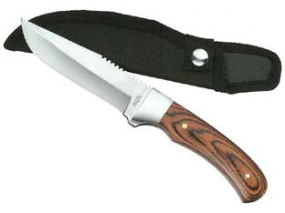 COLTELLO PUGNALE CON FODERO- - lama cm.10 - 28060 - 1 pezzi AUSONIA