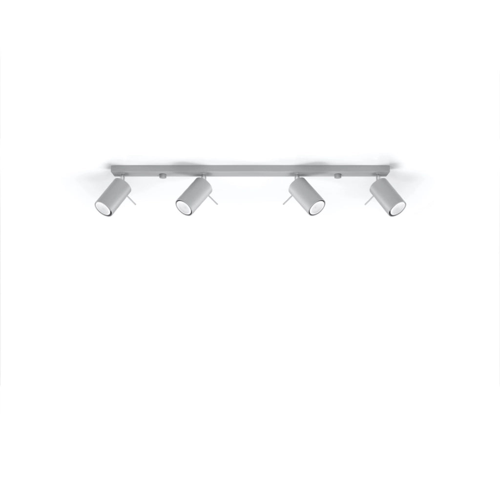 Plafoniera TORQUE 4 luci grigio GU10 Pure Lume PU.0453
