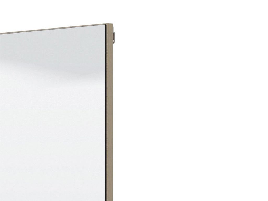 Pinerolo, Specchio kit Fissaggio a Muro Incluso, 51x76.5h cm Beige