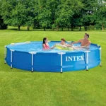 PISCINA METAL FRAME ROTONDA  C/TELAIO PORTANTE C/POMPA CM.366X76H.  capacitÃE lt.6503  peso kg.25,2 (28212)    INTEX