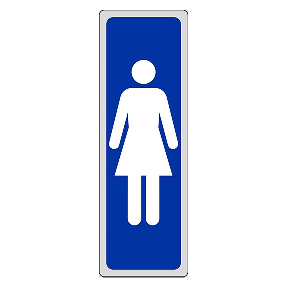 ETICHETTA SEGNALETICA WC bagno DONNE 10 pezzi EUROSIGNALS