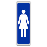 ETICHETTA SEGNALETICA WC bagno DONNE 10 pezzi EUROSIGNALS