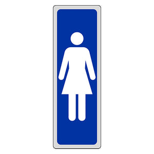 ETICHETTA SEGNALETICA WC bagno DONNE 10 pezzi EUROSIGNALS