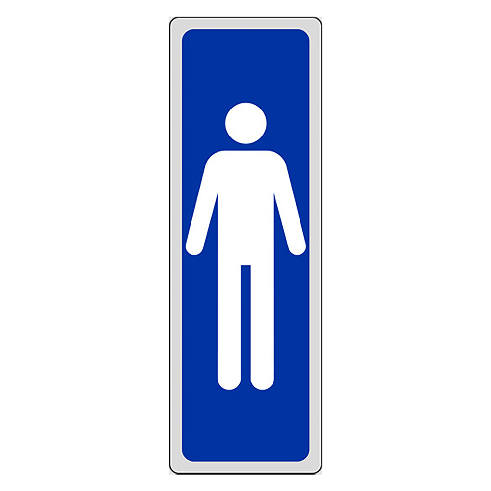 ETICHETTA SEGNALETICA WC bagno UOMINI- 10 pezzi  - EUROSIGNALS