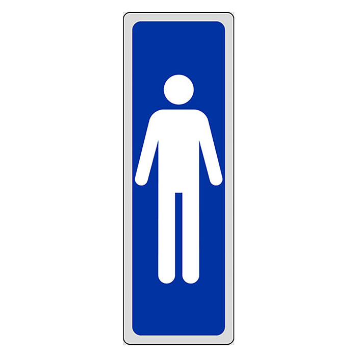 ETICHETTA SEGNALETICA WC bagno UOMINI- 10 pezzi  - EUROSIGNALS