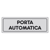 ETICHETTA SEGNALETICA PORTA AUTOMATICA - 10 pezzi  - EUROSIGNALS