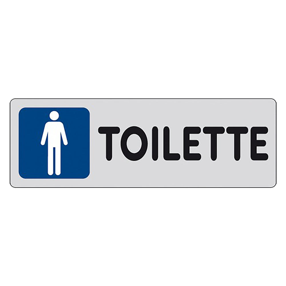 ETICHETTA SEGNALETICA TOILETTE wc bagno UOMINI man - EUROSIGNALS