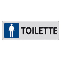 ETICHETTA SEGNALETICA TOILETTE wc bagno UOMINI man - EUROSIGNALS