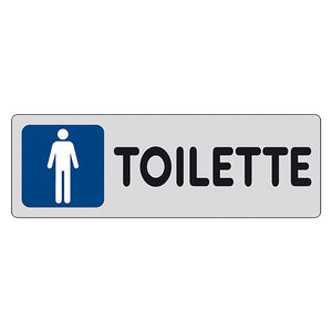 ETICHETTA SEGNALETICA TOILETTE wc bagno UOMINI man - EUROSIGNALS