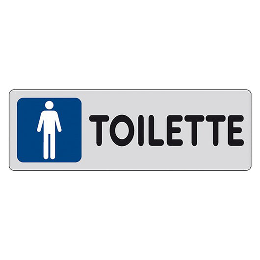 ETICHETTA SEGNALETICA TOILETTE wc bagno UOMINI man - EUROSIGNALS