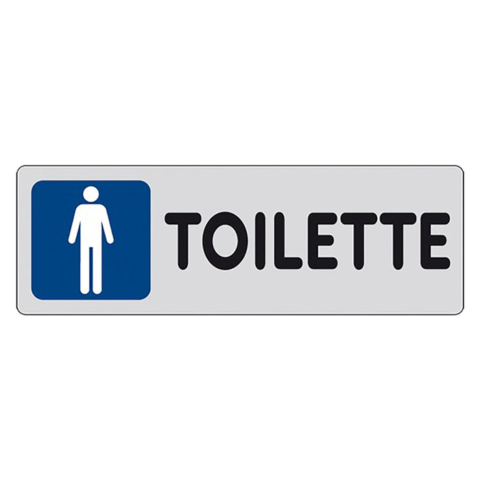 ETICHETTA SEGNALETICA TOILETTE wc bagno UOMINI man - EUROSIGNALS