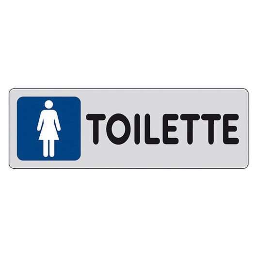 ETICHETTA SEGNALETICA TOILETTE wc bagno DONNE woman EUROSIGNALS